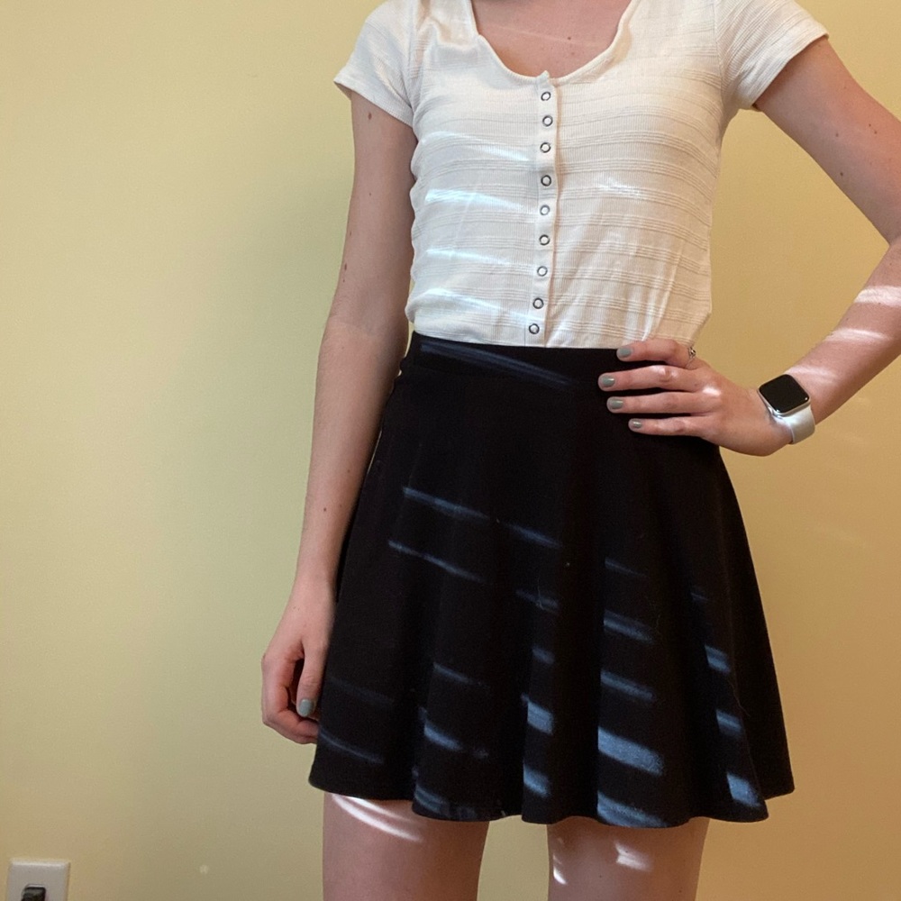 Forever 21 Black Skater Skirt